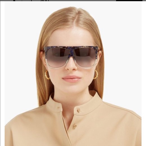 Loewe Accessories - Loewe Women's Black Filipa Oversized Flat-top Acetate Sunglasses *Current Style*